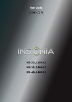 Insignia NS32L120A13 TV Operating Manual